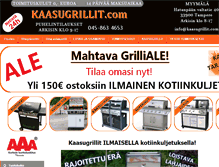 Tablet Screenshot of kaasugrillit.com